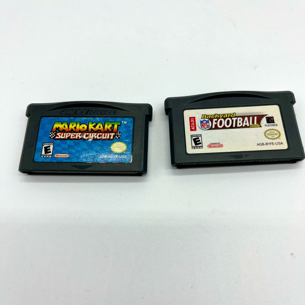 Mario Kart Super Circuit & Backyard football (Nintendo Game Boy Advance)